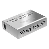 WI-MC-111GP - Convertidor de Medios PoE / RJ45 Gigabit 802.3af/at / SFP 1G / Alcance PoE 100 m (328.1 ft) / Fibra 25 km