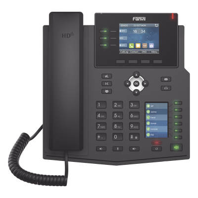 X4U - Teléfono IP Empresarial / 12 Líneas SIP / Pantalla Dual Color / 30 Teclas DSS/BLF / Gigabit PoE / Audio HD Opus
