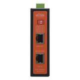 WIPOE55SBTIDC - Splitter PoE Industrial / Entrada 90 W 802.3bt / Salida DC Seleccionable 12V/16V/24V/48V / 2 Puertos Gigabit / Protección 6 kV / Riel DIN