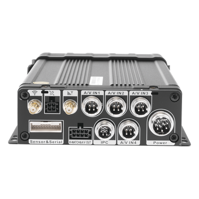 XMR401NAHD - DVR Móvil / Multiplataforma / 4 Canales AHD 2 Megapixel / Almacenamiento en Memoria SD / H.265 / Chip IA Embebido / Soporta 4G / WiFi / GPS