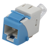 U6-K06NS - Jack Keystone Cat6 / UTP / Terminación 110 / Color Azul / -10 a 60°C / UL 94 V-0