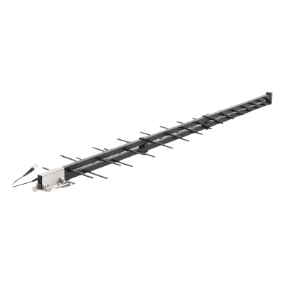 311-228 - Antena LPDA de Alta Ganancia/ ESPECIAL PARA AMPLIFICADORES DE UNA A CINCO BANDAS DE FRECUENCIA/ 698-2700 MHz/ 12.15 dBi de Ganancia.