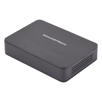 HT-812 - Grandstream Adaptador para teléfono analógico (ATA) de 2 puertos FXS, Router integrado, Puertos