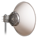 JRMD-1200-6-MIMO - Antena Direccional de Alto Rendimiento / 35.5 ± 1 dBi  / 4 ft / 5.9-7.125 GHz / Conectores RP-SMA / Alto Aislamiento al Ruido / Fácil Montaje y herraje de acero inoxidable /  Radomo Incluido