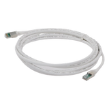 ZM6A-S10-02B - Patch Cord / Cat6A S/FTP / Blindaje 360° / PCB en Conector / CM/LS0H / 3.05 m (10 Pies) / Blanco / Bulk
