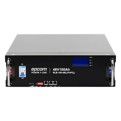 RLB-100-48 - Epcom Powerline Batería de Litio de 4.8 Kwh, 48 Vcc, 100 Ah, 3U de Montaje en Rack con Pantalla