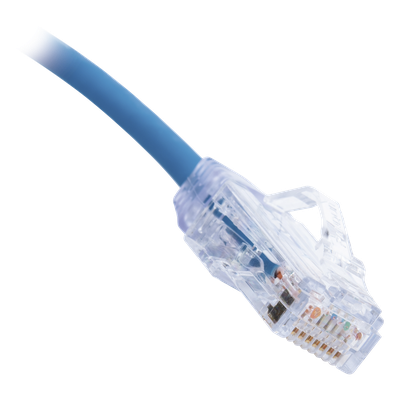 UTP28SP1BU - Cable de Parcheo / Cat6 / 28AWG / Diámetro 3.8mm / UTP / 0.3m (1 Pie) / Azul / LSZH