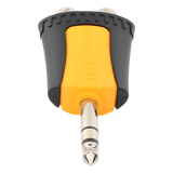 MP3-2RF - Seetronic Adaptador de Audio Estéreo / Plug 1/4" (6.3 mm) a 2 x RCA Hembra / Carcasa Plástica