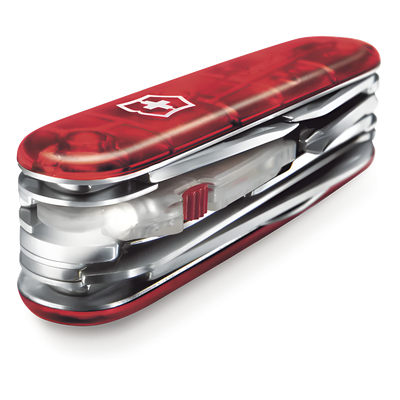 17915T - Navaja Victorinox de Bolsillo Mediana Huntsman Lite de 21 Funciones con Luz LED