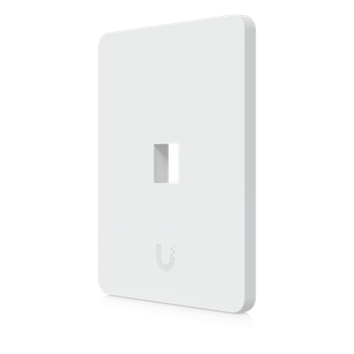 UACC-WP-KEYSTONE-V-1P - Placa Keystone / 1 Puerto / Superficie Pintable / Montaje Vertical / 4 Piezas / Policarbonato y Acero SGCC