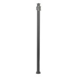 XGA-POLE-6MS - Poste Seccionado para Videovigilancia / 6 m (19.7 ft) / 3 Secciones / Base 140 mm / Espesor 3 mm / Brazo PTZ 500 mm / IP con Sellos / Color Negro
