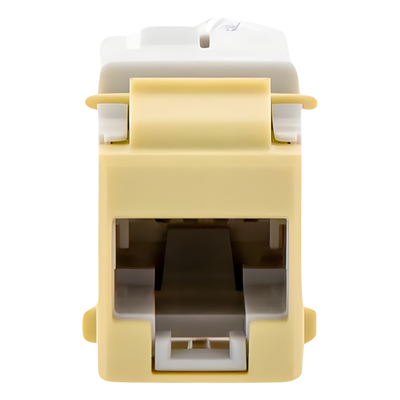 U6A-K20NS - Jack Keystone Cat6A UTP / Terminación 110 / Color Marfil / Conductores 24-22 AWG Sólido y 26-24 AWG Multifilar