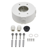 XGA130 - Caja de Conexiones Universal / Interior / Aluminio / Blanco / Bala Domo Turret / 3 y 4 Orificios / Conexión 3/4