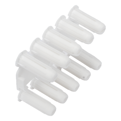 TP-0 - Taquete de Fijación / Doble Expansión Multidireccional / Tornillo 8 mm x 3/4" (19.1 mm) / Polietileno HDPE / 100 Piezas / -50°C a +80°C