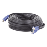 VGA-15M - Cable Extensor VGA / 15 m (49.2 ft) / Full HD 1920x1080p / Conector HD15 Macho a Macho / Blindaje Aluminio y Malla Trenzada / CCTV y Videovigilancia
