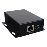 WI-POE62-48V - Inyector PoE Industrial / Entrada 9-42 Vcc / Salida 48V PoE 802.3af/at / Dual RJ45 10/100/1000 Mbps / Rango -20℃ a 70℃