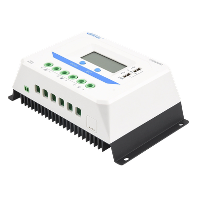 VS-6024-AU - Controlador Solar PWM / 60A / 12/24V Auto / Doble USB / Pantalla LCD / VOC 50V / Tierra Positivo Común / Entrada 9V-32V