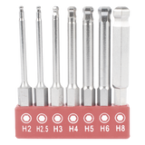 PST-C01-004 - Precision Juego de Puntas Hexagonales / 7 Medidas Métricas / 2 a 8 mm PST-C01-004