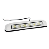 XLTE2205W - Luz de Escena LED / 6 LED / 75 lm / IP67 / 12-24 VCC / 0.1 A / 203 x 41 x 29 mm / 8 x 1.6 x 1.1 in / -30°C a +50°C / Bisel Blanco
