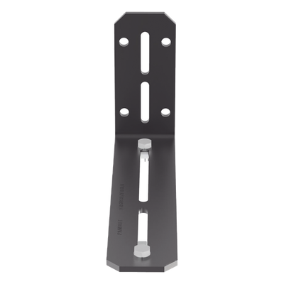FR6LB - Soporte en L / Montaje Pared o Gabinete / Canaletas 6x4 y 4x4 / Acero Negro / 8.88 x 2 pulgadas