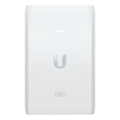 U-POE-AT - Adaptador PoE Ubiquiti (48 VDC, 0.65A) puerto Gigabit, ideal para equipos UniFi