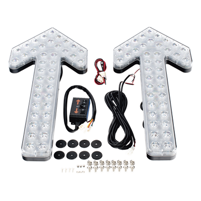 X602F - Flecha Directora de Tráfico LED / 24 Pulgadas / 240 LED / Color Ámbar / 35 Patrones de Destello / 12-24 VCC / -30°C a +50°C