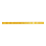 E4X4YL6 - Canaleta Ranurada de PVC sin Tapa, Fiber-Duct™, 4 in de Ancho, 4 in de Alto y 1828.8 mm de Largo, Color Amarillo