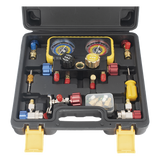 PSTH08002 - Precision Manómetro de 4 Vías / Compatible con R410A, R32, R134A, R22 / 4 Mangueras 1.5 m