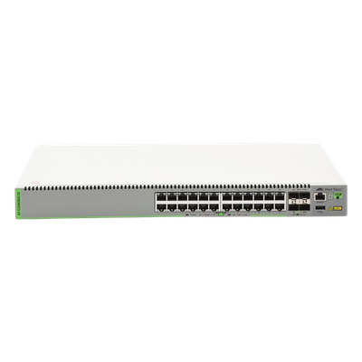 AT-GS980MX28-10 - Allied Telesis (GS980MX/28) Switch Stack L3, 24 puertos 10/100/1000-T, 4 Puertos SFP+ 10G