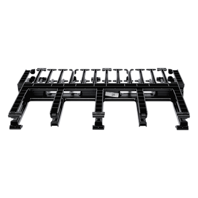 NM1 - Organizador de Cables Horizontal / Alta Densidad / Doble Frontal y Posterior / Rack 19in / 1UR / Negro