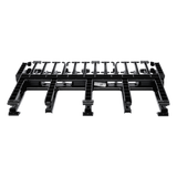 NM1 - Organizador de Cables Horizontal / Alta Densidad / Doble Frontal y Posterior / Rack 19in / 1UR / Negro