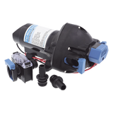 31295-3512-3A - Bomba controlada por presión Par Max a 12 Vcd, caudal de 2 GPM, presión máxima 35 psi, para manguera de entrada con orificio de 38 mm (1½”), manguera de descarga con orificio de 25 mm (1”)