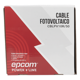 KIT2CBLPV10RB/50 - Kit de 2 rollos de 50 metros de cable fotovoltaico de cobre, rojo y negro, calibre 10 AWG (6mm²), Tipo PV,  1000/2000 V y 120°C.