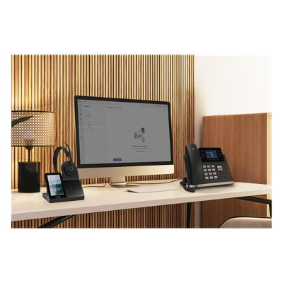 WH68-WORKSTATION - Estación de Trabajo Inalámbrica DECT / Pantalla Táctil 4" / Bluetooth 5.3 / ANC Híbrida / Alcance 185 m (606.9 ft) / Hub USB