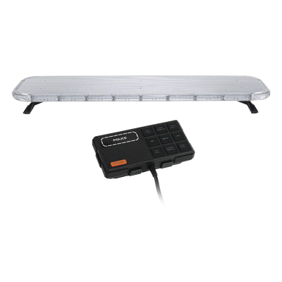 X75RBSKITF - Kit de Equipamiento para Unidades de Seguridad Pública / Barra LED 132 LEDs Hyperlux G3 / 22 Módulos Control Tráfico Rojo/Azul / Sirena 100 W / IP65 / SAE J1345