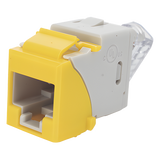 U6-H05NS - Jack de Cobre / Cat6 UTP / Montaje Híbrido Plano-Angulado / 1 Puerto RJ45 / Amarillo / -10 a 60°C