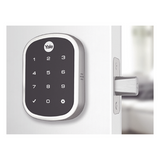 89386 - Yale-Assa Abloy Cerradura electrónica con teclado / Color bronce / Semiempotrada 89386