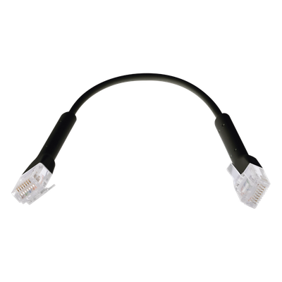 UC-PATCH-RJ45-BK - Cable Ethernet Cat6 / 22 cm (0.72 ft) / RJ45 / Diámetro ultrafino / Color negro