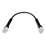 UC-PATCH-RJ45-BK - Cable Ethernet Cat6 / 22 cm (0.72 ft) / RJ45 / Diámetro ultrafino / Color negro