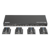 TT744 - MATRICIAL Y EXTENSOR DE VIDEO HDMI 4 x 4 / 4 Entradas HDMI / 4 Salidas HDMI Loop / 4 Salidas RJ45 para Extender la señal 40 metros por salida  /  1080 @ 60Hz / Conmutación por RS232, Control Remoto o Ethernet.