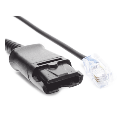 QD03 - Fanvil Cable Adaptador QD / Diademas HT101/HT201/HT202 / Teléfonos Analógicos, Digitales e IP