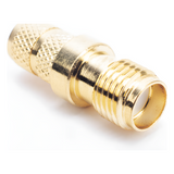 TT-SM-0023 - Conector RF / SMA Hembra Inverso / Anillo Plegable / Compatibilidad RG-8/X, LMR-240 / Oro/Oro/Teflón