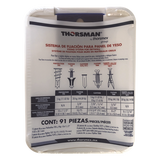 TH-KIT-FY - Kit de Fijación para Yeso y Tabique Hueco / 91 Piezas / Carga 5-30 kg (11.02-66.14 lb) / Temperatura -50°C a 80°C (-58°F a 176°F) / Interiores