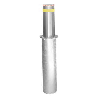 XB-220-HBL - Bolardo Hidráulico Antiembestida / 220 mm × 600 mm (0.72 ft × 1.97 ft) / Acero Inoxidable 304 / 200,000 J / Ciclo 4 s / 100 Ciclos/h