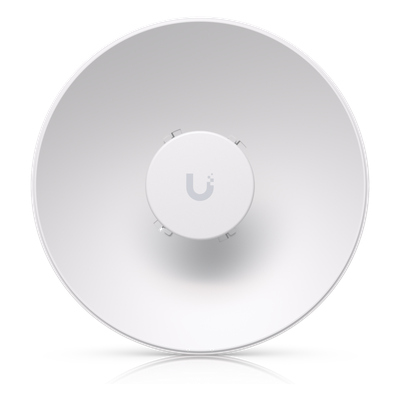 UISP-DISH-MINI - Antena Direccional Tipo Plato / 26 dBi / Frecuencia 5150 a 6875 MHz / Resistencia Viento 200 km/h (124.3 mph) / IPx6 / Montaje Directo Radio