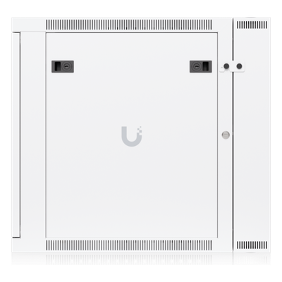 UACC-RACK-12U-WALL-SW-G - Gabinete Rack 12U / 600x703 mm / Puerta Vidrio Templado / Puerta Trasera Abatible / Paneles Laterales con Llave / Acero SPCC 1.2 mm