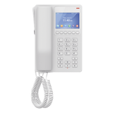 GHP630W - GHP630W, Teléfono Hotelero IP Blanco, WiFi-6, LCD Color 3.5", 2 SIP 2 líneas, GDMS, soporta PoE