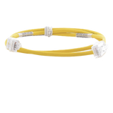 UTP28SP3YL - Cable de Parcheo Cat6 / UTP 28AWG / 3.8 mm Diámetro / 0.91 m (3 Pies) / Amarillo / CM-LSZH / PoE BT