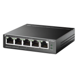 TLSF1005LP - Switch PoE No Administrable / 5 Puertos 10/100 Mbps / 4 Puertos PoE 802.3af / Presupuesto 41 W / Extensión PoE 250 m (820 ft) / Sin Ventilador
