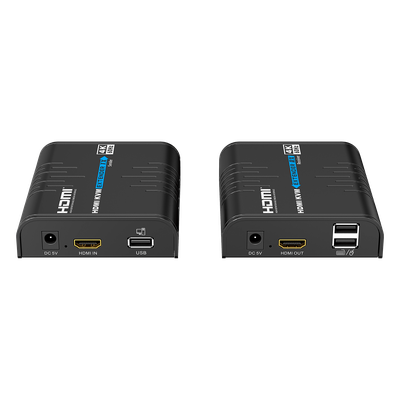 TT473KVM - Extensor KVM HDMI / 4K 60 Hz / 120 m (393.7 ft) con CAT6 / 18 Gbps / HDCP 2.2 / Latencia 120-170 ms / IPColor Stream / Matriz 256x256